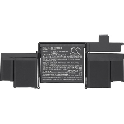 Cameron Sino Батерия за лаптоп Apple MacBook A1502 battery(2015), MacBook Pro Retina A1502 (2015 Version) A1582 LiPo 11, 43V 6500mAh CAMERON SINO (CS-AM1502NB)