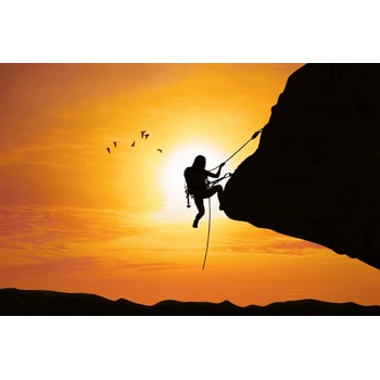 DIMEX ART s. r. o Флизелинов фототапет алпинист по залез 375 x 250 см