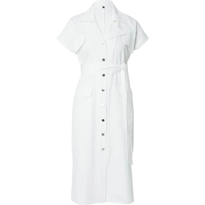 Trendyol Рокля тип риза бяло, размер 34