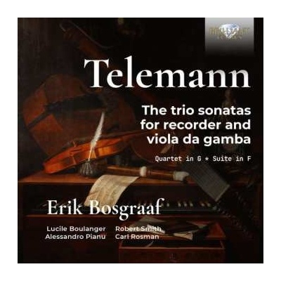Erik Bosgraaf - Telemann - The Trio Sonatas For Recorder And Viola Da Ga CD