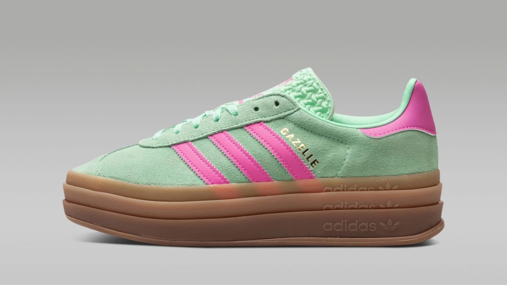 adidas gazelle silver green womens Adidas Gazelle Bold Pulse Mint Pink (W) main image 1
