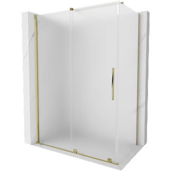 Mexen Velar плъзгаща се душ кабина 150 x 75 см, мат, златна - 871-150-075-31-50 (871-150-075-31-50)