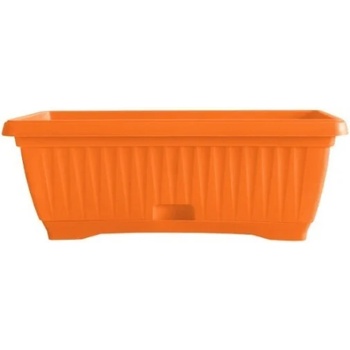 Image 1 of Сандъче за цветя ребро оранж 40см (ри-67574-с)