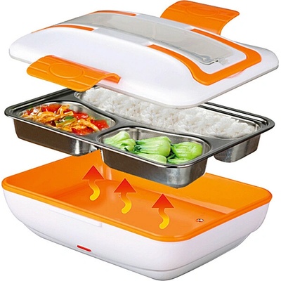 De Gusto Ohřívací box na jídlo do auta i kanceláře, oranžový