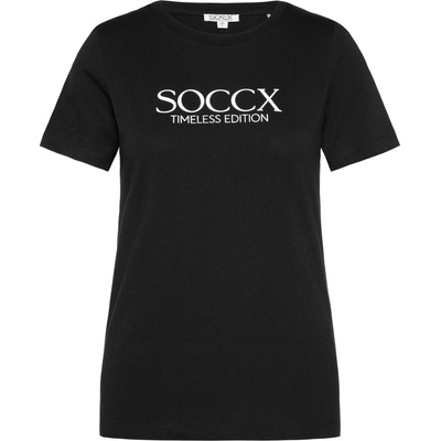 Soccx Тениска черно, размер S