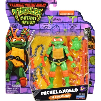 Playmates Toys Turtles Mutant Mayhem Shell Spin Leo 12cm