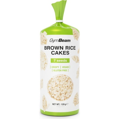 GymBeam Hnedé ryžové chlebíčky quinoa a chia 120 g