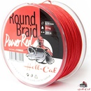 Hell-Cat Šnúra Round Braid Power červená 200m 0,80mm 100kg