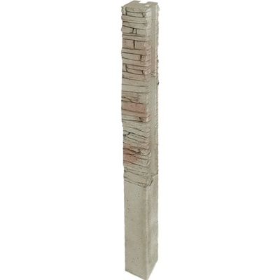 DITON Plotový systém QUICK WALL STONE Velikost: 15 × 15 × 250, Varianta: Quick wall stone - sloupek rohový 160 béžový mix, Povrch: natur, reliéfní