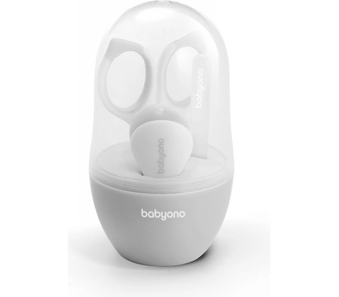 BabyOno Set manikúra pro děti šedá