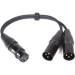 s. Cab Y099-03, XLR-M/2xXLR-F, 0.3m