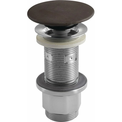 Sapho Sapho, Umývadlová výpust 5/4", click-clack, betónová zátka, tmavo hnedá, FG915