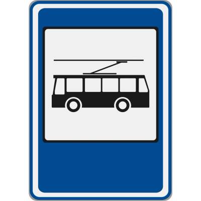 Dopravní značka IJ4e Zastávka trolejbusu