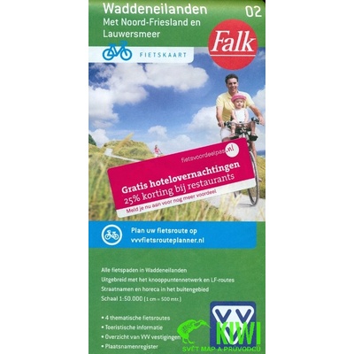 cyklomapa Waddeneilanden 1:50 t.