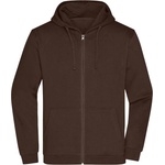 Daiber jn 756 / Мъжки суичър с качулка - кафяв 5xl (02075614515)