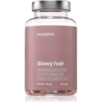 BeastPink Glowy Hair kapsuly pre zdravé a krásne vlasy 108 g
