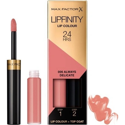 Max Factor Lipfinity Lip Colour 24h rúž 006 always delicate 4,2 g