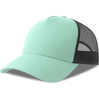 Atlantis Headwear Rapper Cotton-S 5 panelová Trucker COT330260ark99-aquamarine/ Aquamarine/černá