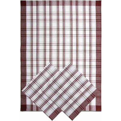 Tegatex káro 50x70 cm tmavě hnědá 3 ks