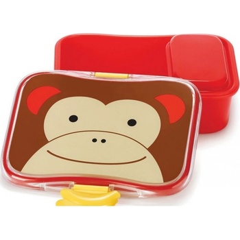 Skip Hop Zoo Krabička na svačinu 4-dílná barevné kombinace opička