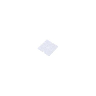 Čočka LED čtvercový Mat: plexisklo PMMA průhledná 25° H: 7,5mm