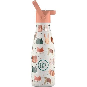 Cool Bottles Dětská nerezová termolahev Kids Pet Lover třívrstvá 260 ml 3D