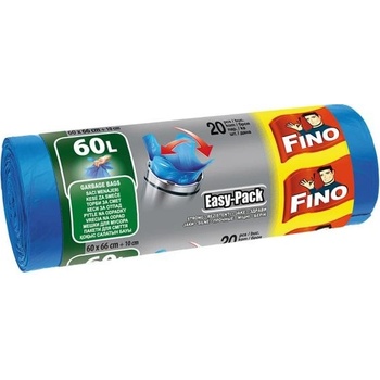 Fino Vrecia zaväzovacie Easy pack 60l 18 µm 20 ks modré