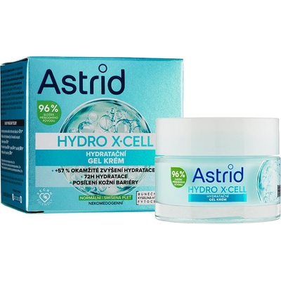 Astrid Hydro X-Cell hydratační gel krém pro normální a smíšenou pleť 50 ml