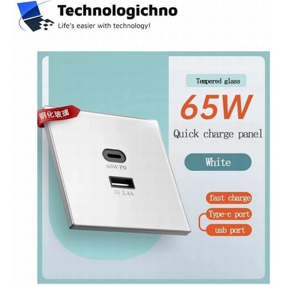 USB Socket 65W Fast Charging Panel (0513011)