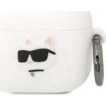 Karl Lagerfeld AirPods 3 бял силиконов калъф Choupette Head 3D (KLA3RUNCHH)