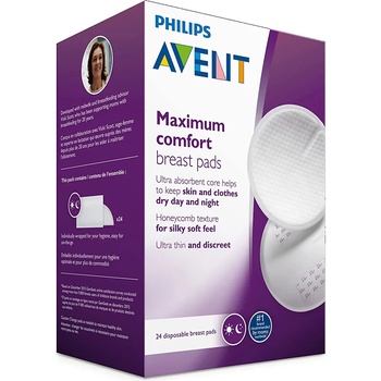 Philips Еднократни подплънки за гърди Philips Avent - 100 броя (SCF254/13)