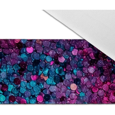 Takoy Zamatová guma s potlačou 4cm glitre magenta a tyrkys