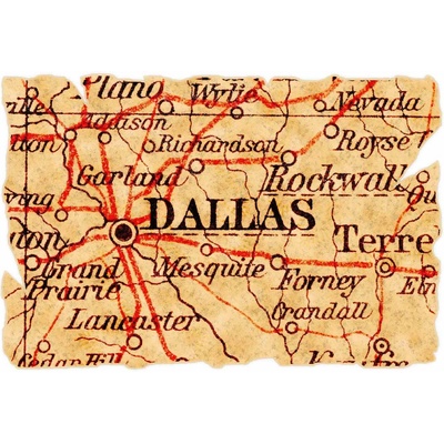 DIMEX ART Флизелинов фототапет стара карта на далас 375 x 250 см