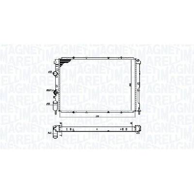 Chladič motora, chladič vody MAGNETI MARELLI 350213193600
