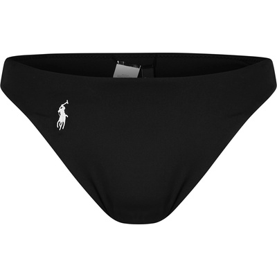 Ralph Lauren Бикини Polo Ralph Lauren Signature Sol Hi Leg Bikini Bottoms - Black