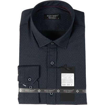 Ego Man pánská košile regular fit EGR-028-2 tmavě modrá