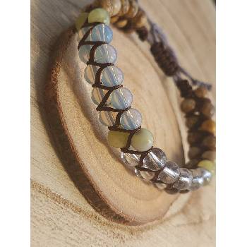 Image 1 of Мъжка гривна с естествени камъни (МЕК1)