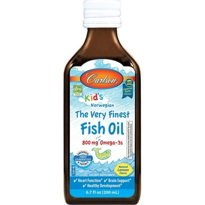 Carlson Labs Kid's The Very Finest Fish Oil 800 mg [200 мл] Лимон