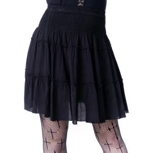 Innocent дамска мини пола innocent - juniper - черна - sk-jpr-b