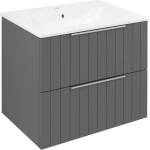 SAPHO Cirasa - Шкаф за мивка Strip 59x52x46 см, 2 чекмеджета, карина CR611-4141S (CR611-4141S)