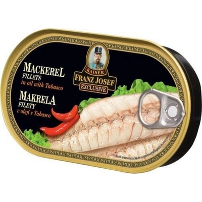 Franz Josef Kaiser Makrela filety v oleji s tabascom 170 g
