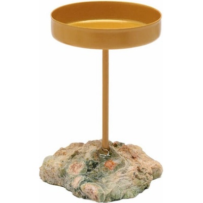Nefertitis Svícen na čajovou svíčku Jaspis kambaba NF64494 - 5 x 9 cm