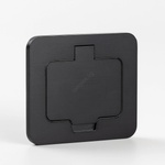 Solight 5B322B - Екстериорен вграден под контакт IP55 черен правоъгълен (SL1598)