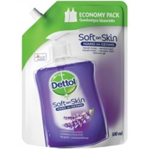 Reckitt Benckiser Пълнител за течен сапун Dettol tek 500 мл Лавандула