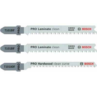 Bosch 3-dielna súprava pílových listov do priamočiarych píl - T 101 BIF; T 101 AOF 2608636429