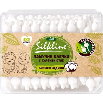 Silkline Бебешки клечки за уши Silkline - 60 броя (1675515)