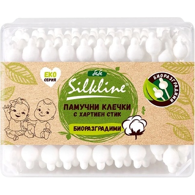 Silkline Бебешки клечки за уши Silkline, 60 броя (1675515)