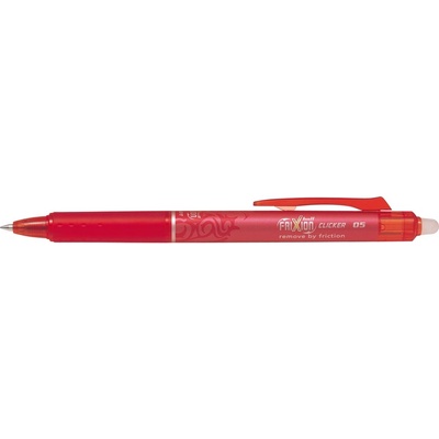 Pilot Химикалка, 0, 25 мм, изтриваема, с бутон, PILOT "Frixion Clicker", червена BLRT-FR5-R (BLRT-FR5-R)