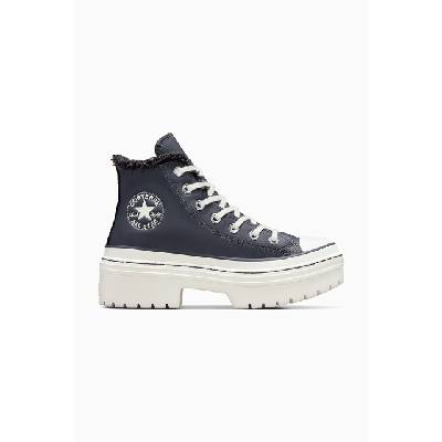 Kožené kecky Converse Chuck Taylor All Star Lugged Heel dámské, šedá barva, A10152C EUR 41