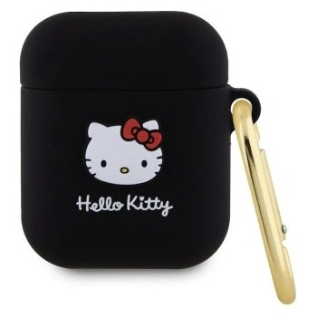 Силиконов гръб Hello Kitty Liquid Silicone 3D Head за Apple AirPods / Airpods 2